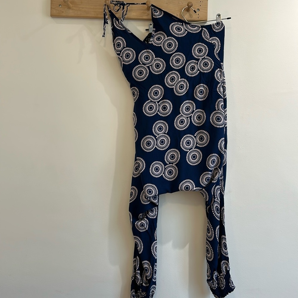 Buddha Pants Catsuit harem halter romper - Picture 2 of 12